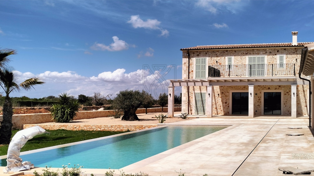 santanyi exclusive new build finca with guesthouse pool