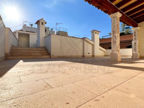 roof terrace 1 2 Real Estate Mallorca - Luxury properties, fincas and luxury apartments for sale in Mallorca - Claus von Benz Real Estate Mallorca