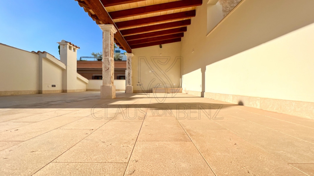 roof terrace 1 3 Real Estate Mallorca - Luxury properties, fincas and luxury apartments for sale in Mallorca - Claus von Benz Real Estate Mallorca