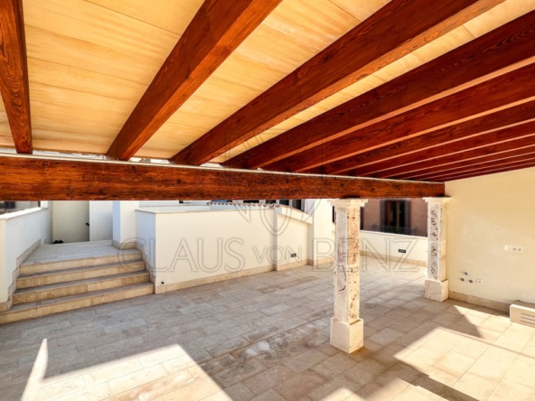 dachterrasse porche Immobilien Mallorca - Luxus Immobilien, Finca und Luxus Appartements auf Mallorca kaufen - Claus von Benz Immobilien Mallorca