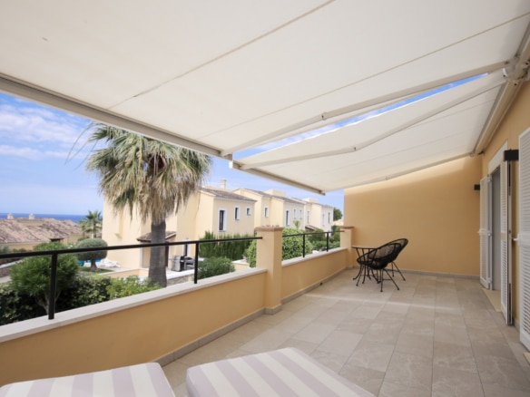 house santa ponsa balcony with sea view