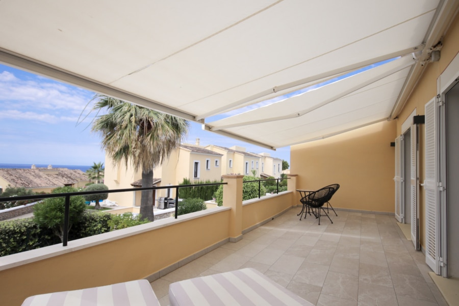 house santa ponsa balcony with sea view