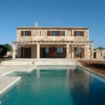 new finca with pool facade