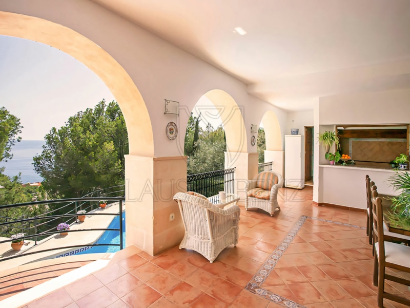 nova santa ponsa sea view villa terrace with sea view