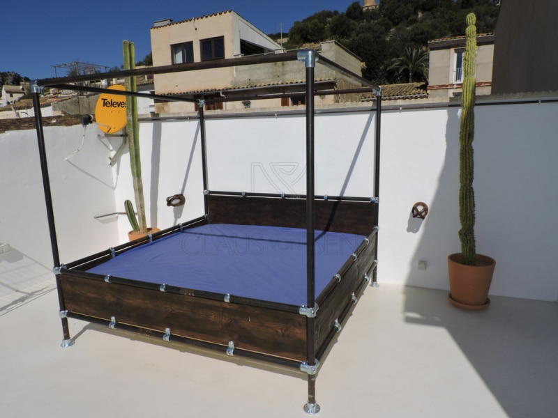 andratx newly renovated village house roof terrace sunbed