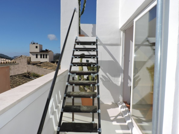 andratx newly renovated village house roof terrace staircase