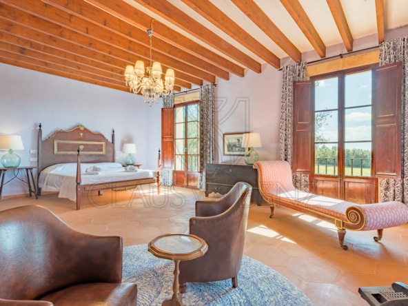 porreres dreamlike finca with rental license master bedroom