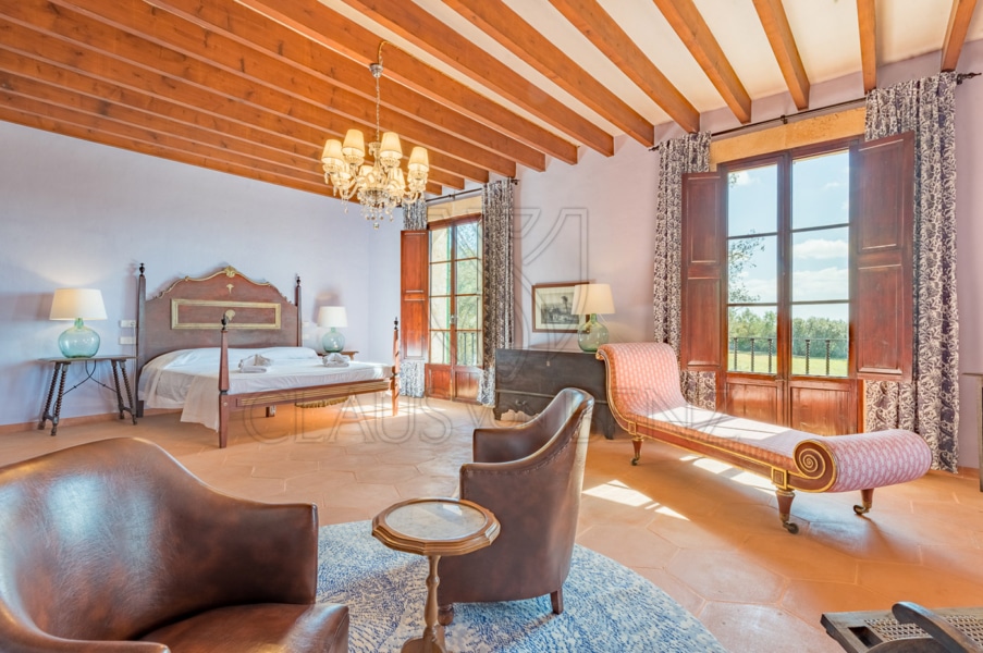 porreres dreamlike finca with rental license master bedroom