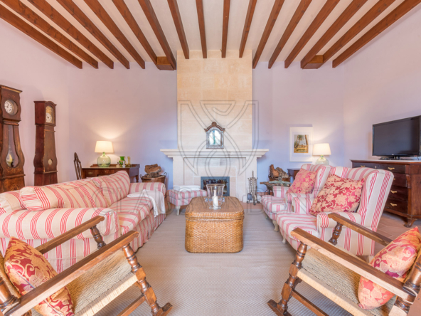 porreres dreamlike finca with rental license living room