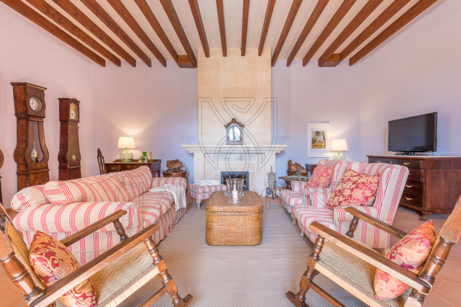 porreres dreamlike finca with rental license living room