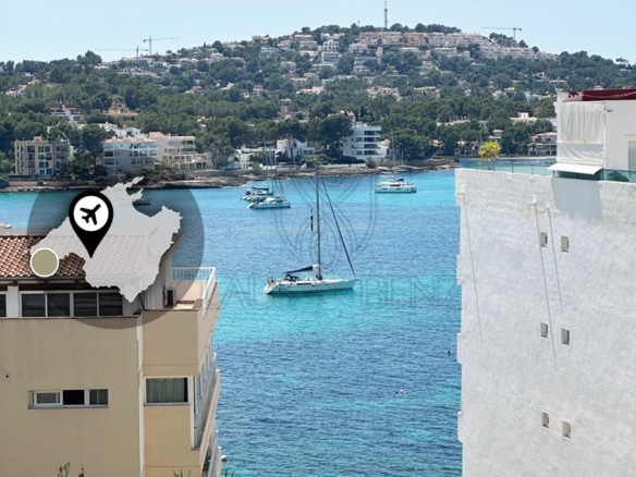 santa ponsa newly renovated sea view apartment sea view