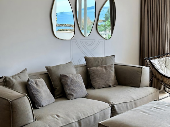 el molinar exclusive apartment with sea view and garage living room couch