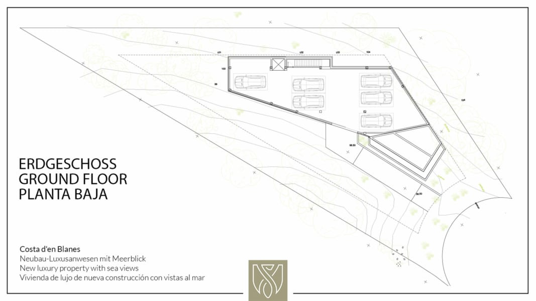 costa den blanes neubau luxusanwesen mit meerblick plan erdgeschoss