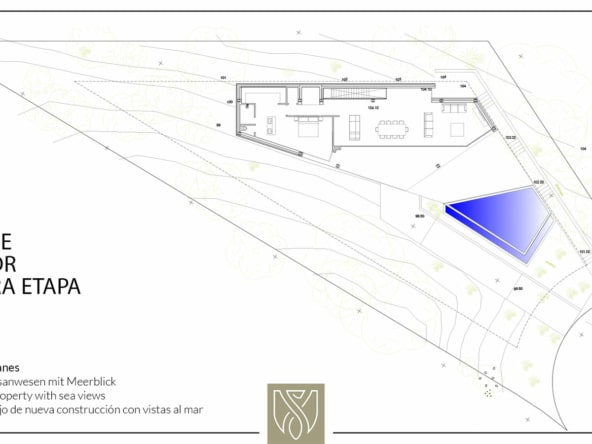 costa den blanes neubau luxusanwesen mit meerblick plan erstes geschoss