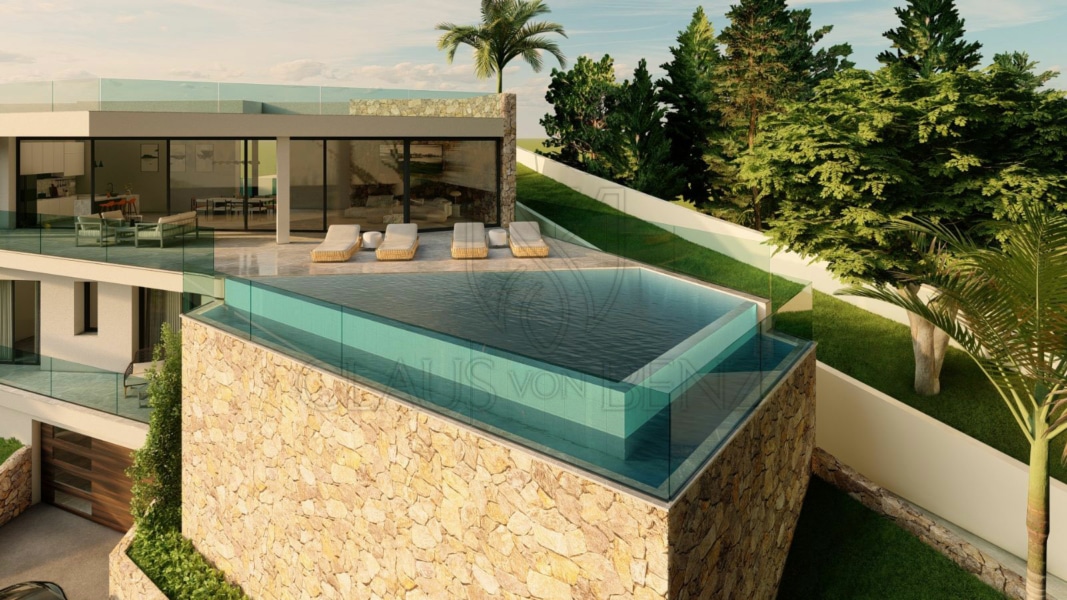 costa den blanes vivienda de lujo de nueva construccion con piscina vista mar