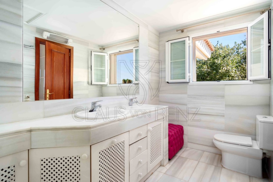 santa ponsa luxury property with stylish and comfortable bathroom