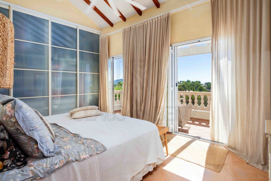 santa ponsa luxury property with style and comfort bedroom with balcony