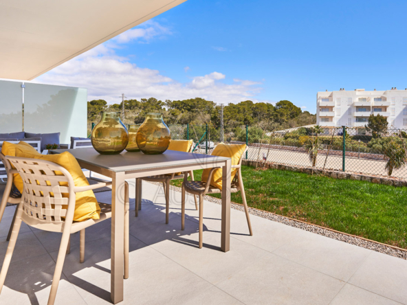 cala dor luxury apartment terrace with garden view