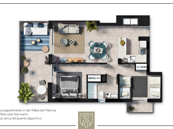 cala dor luxury apartment floor plan