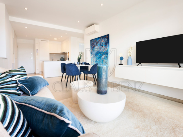 cala dor luxusapartment wohnzimmer mit tv