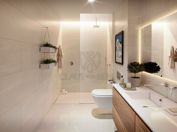 esporles new build project mallorcan terraced villas bathroom open shower min