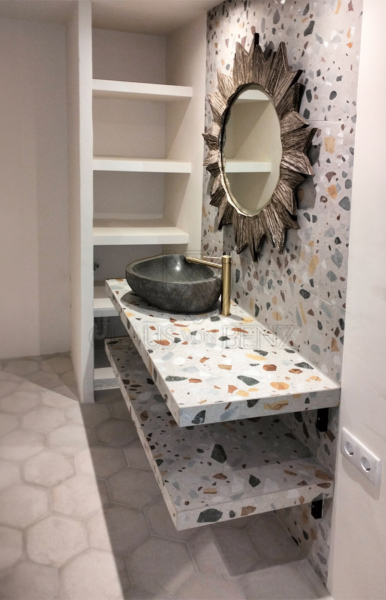mancor de la vall beautiful renovated mallorcan village house bathroom washbasin