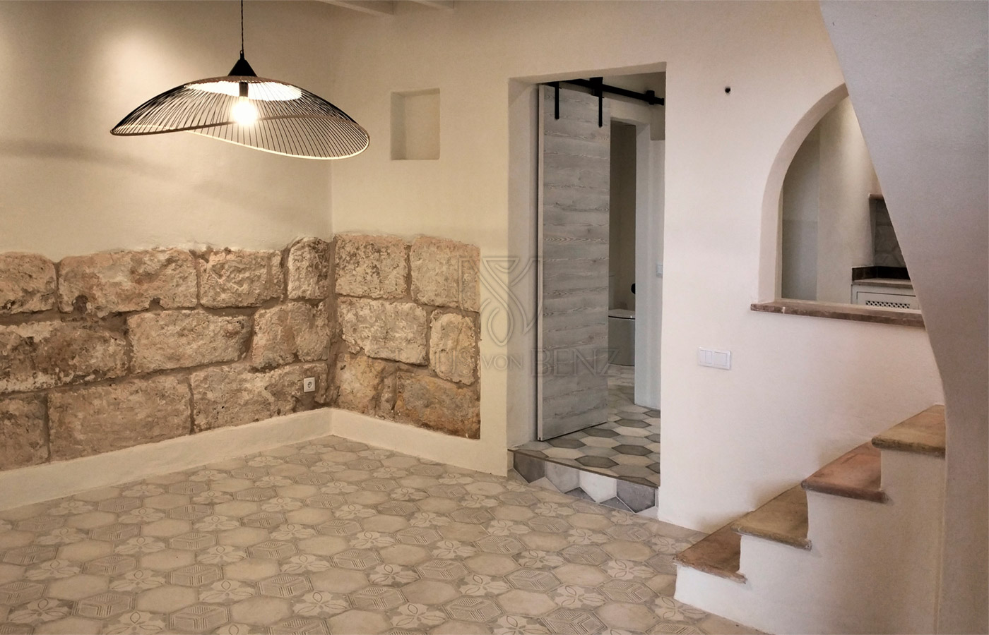 mancor de la vall beautiful renovated mallorcan village house corridor