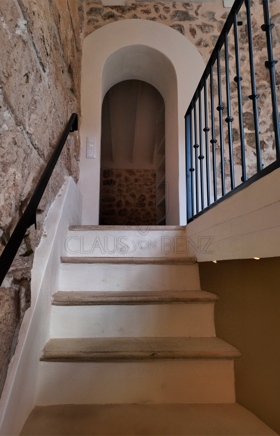 mancor de la vall beautiful renovated mallorcan village house hall staircase