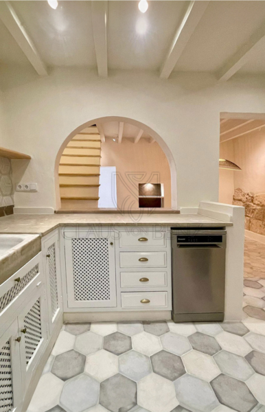 mancor de la vall beautiful renovated mallorcan village house kitchen block