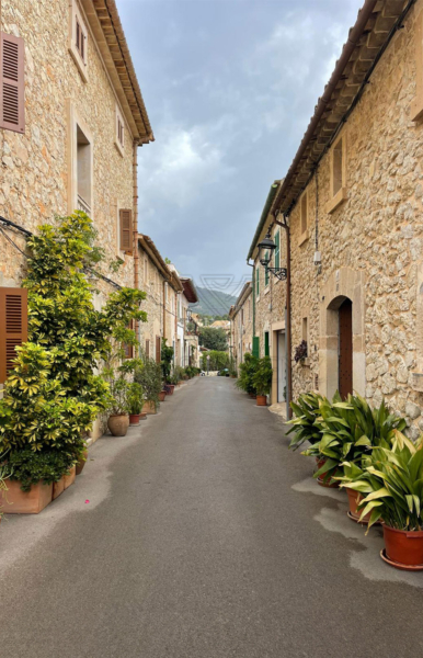 mancor de la vall beautiful renovated mallorcan village house street