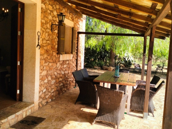 porreres rural property with vacation rental license entrance terrace