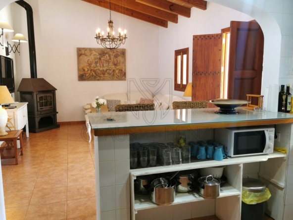 porreres rural property with vacation rental license kitchen island