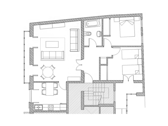palma centro casa con 5 pisos plano 3