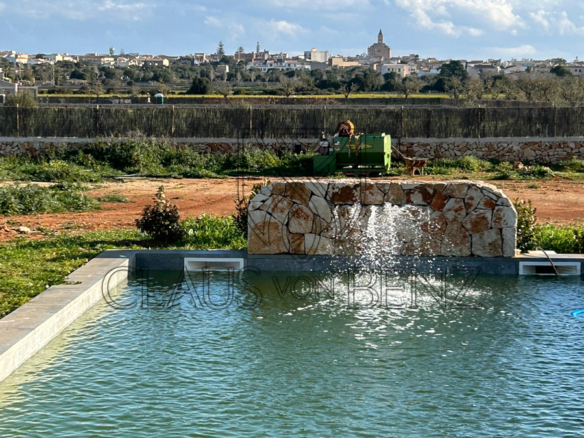 santanyi exclusiva finca de nueva construcción con fantásticas vistas lejanas a la piscina