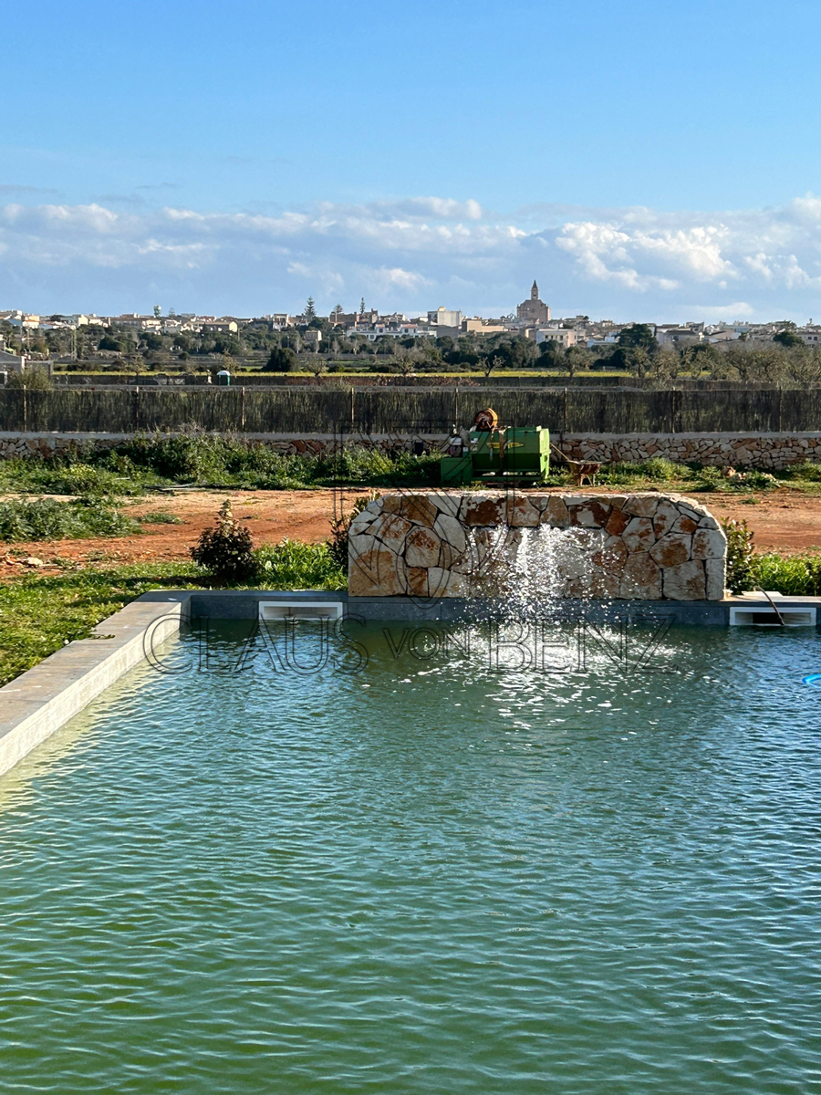 santanyi exklusive neubaufinca mit traumhaftem weitblick pool weitblick