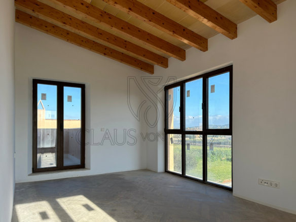 santanyi exclusiva finca de nueva construcción con fantásticas vistas vista al dormitorio