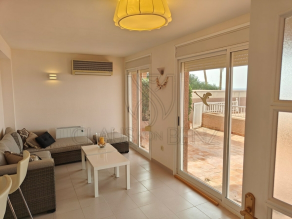 cala blava exclusive apartment 180 degree sea view living room min