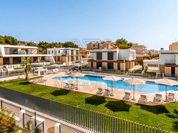 cala ratjada exclusive townhouse villa in modern residential complex garden with pool