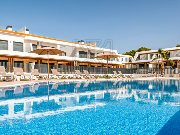 cala ratjada exclusive terraced villa in modern residential complex pool area