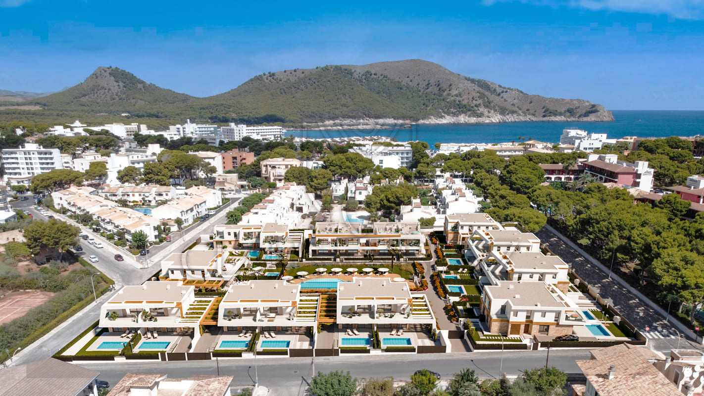 cala ratjada exklusive reihenhausvilla in moderner wohnanlage wohnanlage mit meerblick