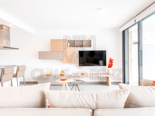 cala ratjada exclusive townhouse villa in modern residential complex living room5