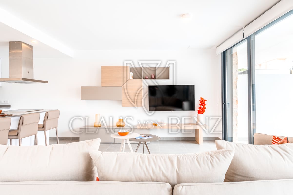 cala ratjada exclusive townhouse villa in modern residential complex living room5