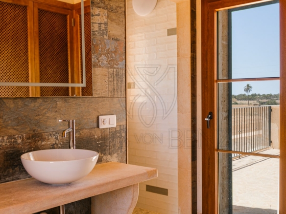 campos new build country finca bathroom