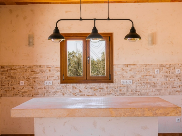 campos new build country finca kitchen detail