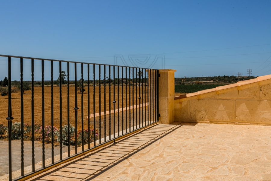 campos neubau landfinca terrasse mit ausblick