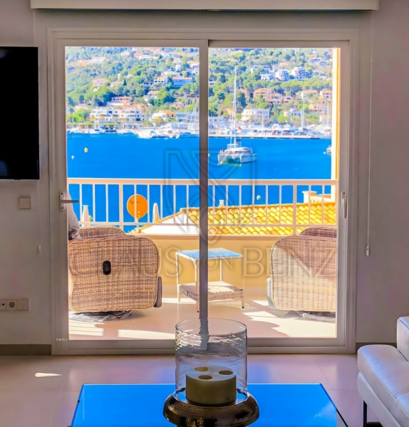 port andratx renoviertes apartment mit meerblick ausblick hafen