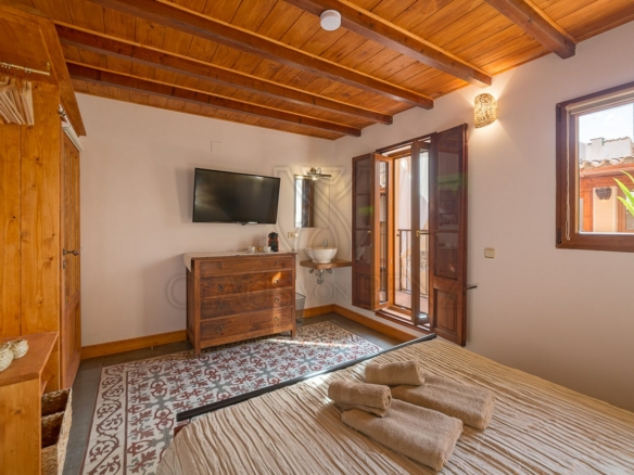 llucmajor elegant townhouse with wine cellar bedroom with balcony min