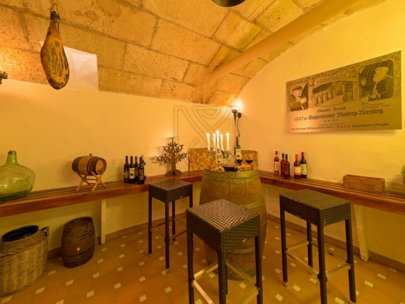 llucmajor elegant townhouse with wine cellar wine cellar with sitting area min